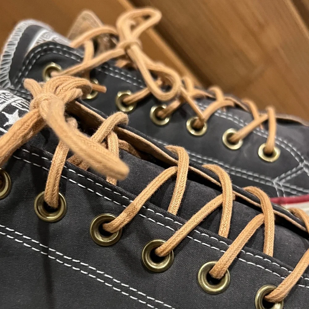 Converse charcoal grey and cream Low-Top Sneakers - Picture 3 of 11